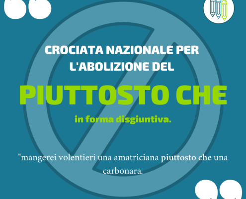 crociata contro il piuttosto che