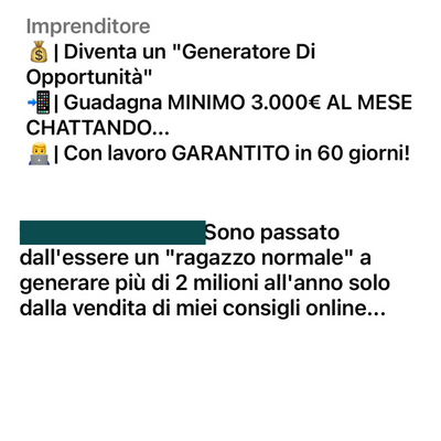 Ti sei mai chiesto per quale motivo chi ti dice che ha fatto milioni di euro ora ti vuole vendere QUEL SEGRETO per poche centinaia di euro? Sveglia!