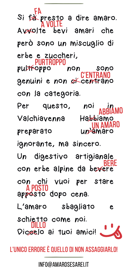 sesarei, l'amaro ignorante
