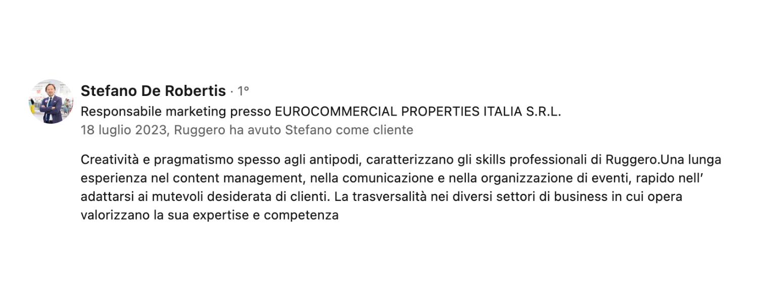 dicono di me