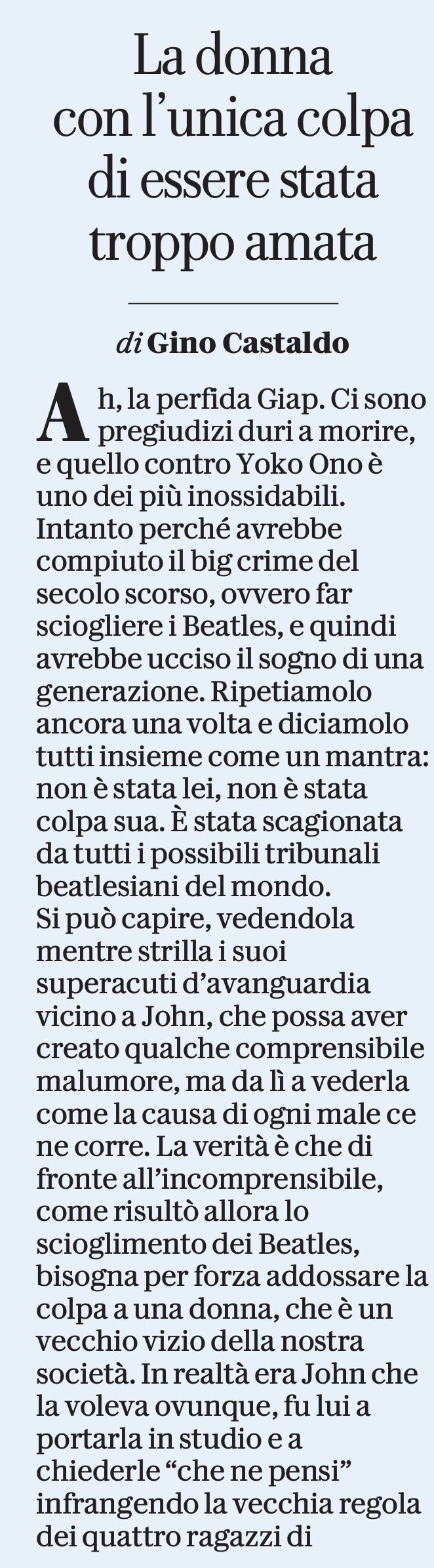 Castaldo Yoko ONo John lennon